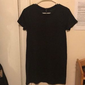 Suede black dress